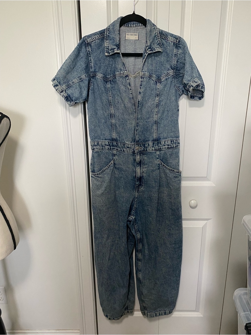 Free People We The Free Denim Utility Coveralls